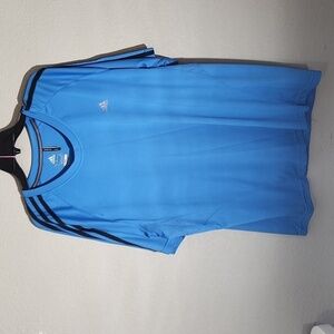 Adidas Shirt Mens Size 2XL Climalite 365 Performance Blue Black White